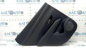 Door trim card rear left Hyundai Tucson 25-26 black, insert fabric black, armrest leather black, window lifter cover glossy for heated seats, scratches