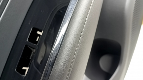 Door trim card rear left Hyundai Tucson 25-26 black, insert fabric black, armrest leather black, window lifter cover glossy for heated seats, scratches