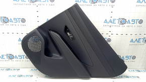 Door trim panel rear right Hyundai Tucson 25-26 black, fabric insert black, armrest leather black, window lifter cover glossy for heated seats