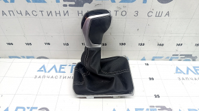 Gear knob VW Tiguan 18-24 type 2, black leather, without shifter cover, scratches