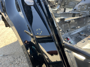 Quarter wing rear right BMW X3 G01 18-24 on the body, black, pokes