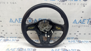 Naked steering wheel VW Tiguan 22-24 black leather, without trim and buttons, scratches