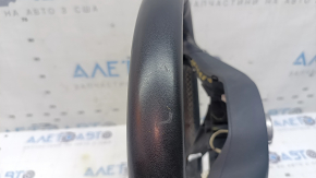 Naked steering wheel VW Tiguan 22-24 black leather, without trim and buttons, scratches