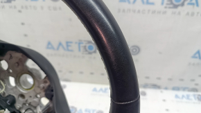 Naked steering wheel VW Tiguan 22-24 black leather, without trim and buttons, scratches