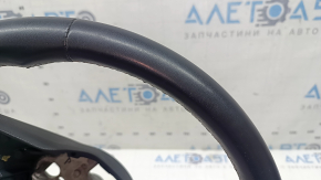 Naked steering wheel VW Tiguan 22-24 black leather, without trim and buttons, scratches