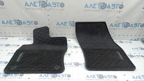 Set of rubber interior mats for 5 seats VW Tiguan 20-24 black