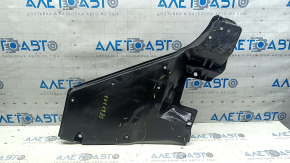 The rear right underbody protection of Toyota Camry v70 18-24 hybrid is dented