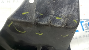 The rear right underbody protection of Toyota Camry v70 18-24 hybrid is dented