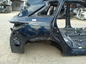 Quarter wing rear right Infiniti QX50 19-25 on the body, blue, pokes