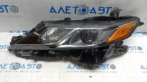 Front left headlight Toyota Camry v70 21-24 halogen+LED, scratch, chip, sand