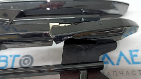 Radiator grill assembly Hyundai Tucson 25-26 dark chrome, Limited, under the camera, broken