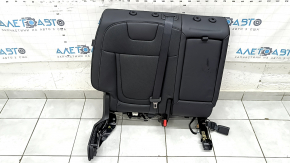 Backrest of the rear row of seats, 2nd row, right, Hyundai Tucson 25-26, without airbag, black leather, heated, perforated, with armrest and belt, dented