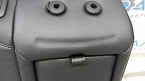 Backrest of the rear row of seats, 2nd row, right, Hyundai Tucson 25-26, without airbag, black leather, heated, perforated, with armrest and belt, dented