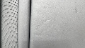 Backrest of the rear row of seats, 2nd row, right, Hyundai Tucson 25-26, without airbag, black leather, heated, perforated, with armrest and belt, dented