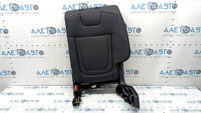Backrest of the rear row of seats, 2nd row, left, Hyundai Tucson 25-26, without airbag, black leather, heated, perforation is dented