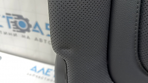 Backrest of the rear row of seats, 2nd row, left, Hyundai Tucson 25-26, without airbag, black leather, heated, perforation is dented