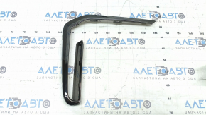 Right front bumper molding for BMW X7 G07 19-22, gloss black, M-Sport