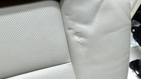 Rear seat cushion 2nd row Kia Niro 17-19 HEV, PHEV gray leather, perforated, dry cleanable, wrinkled
