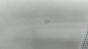 Rear seat back 2nd row left Kia Niro 17-22 HEV, PHEV gray leather, blue stitching, perforation, needs cleaning, dented, worn