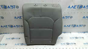 Rear seat back 2nd row left Kia Niro 17-22 HEV, PHEV gray leather, blue stitching, perforation, needs cleaning, dented, worn