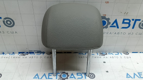 Headrest 2nd row left Kia Niro 17-19 HEV, PHEV leather, gray, blue stitching, for cleaning