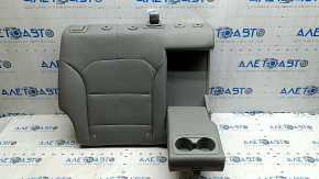 Rear seat back 2nd row right Kia Niro 17-19 HEV, PHEV gray leather, blue stitching, perforation, with belt and armrest, dented