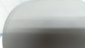 Headrest 2nd row right Kia Niro 17-19 HEV, PHEV leather, gray, blue stitching, worn
