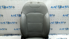 Passenger seat Kia Niro 17-22 HEV, PHEV with AIRBAG, leather, gray, perforated, heated, mechanical, needs cleaning, wrinkled