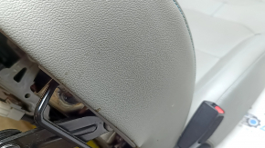 Passenger seat Kia Niro 17-22 HEV, PHEV with AIRBAG, leather, gray, perforated, heated, mechanical, needs cleaning, wrinkled