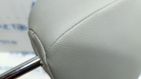 Front right headrest Kia Niro 17-19 HEV, PHEV leather, gray, blue stitching, for cleaning