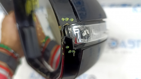 Right side mirror assembly Kia Niro 17-22 14 pins, BSM, turn signal, with memory, blue B4U, scratches, no fragments, crack, sand
