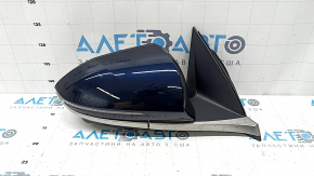 Right side mirror assembly Hyundai Tucson 25-26 7+2 pins, turn signal, camera, heating, BSM, blue with chrome