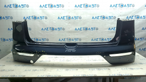 Bare rear bumper Kia Niro 17-19 HEV, PHEV for parking sensors, blue B4U, tears, scratches, broken fasteners