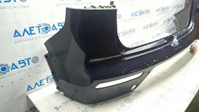 Bare rear bumper Kia Niro 17-19 HEV, PHEV for parking sensors, blue B4U, tears, scratches, broken fasteners
