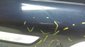 Bare rear bumper Kia Niro 17-19 HEV, PHEV for parking sensors, blue B4U, tears, scratches, broken fasteners