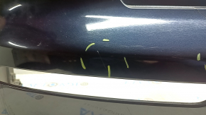 Bare rear bumper Kia Niro 17-19 HEV, PHEV for parking sensors, blue B4U, tears, scratches, broken fasteners