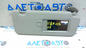 Right visor Kia Niro 17-22 gray, without backlight, without hook, for dry cleaning, dented