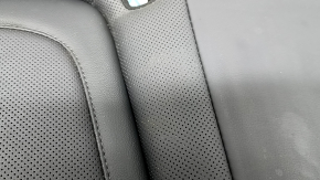 Rear seat cushion 2nd row Hyundai Tucson 25-26 black leather, heated, perforated, wrinkled, needs cleaning