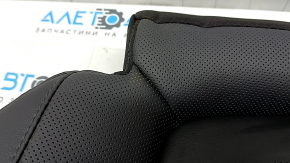 Rear seat cushion 2nd row Hyundai Tucson 25-26 black leather, heated, perforated, wrinkled, needs cleaning
