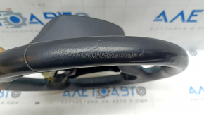 Naked steering wheel Kia Niro 17-19 HEV, PHEV leather, black, blue stitching, black overlay, no buttons, scratches, abrasions