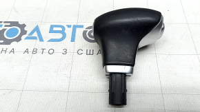 Gear knob Kia Niro 17-22 HEV, PHEV black leather, worn, scratches
