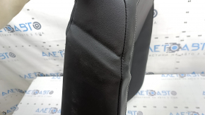 VW Tiguan 22-24 passenger seat back upholstery, black leather, perforated, heated, wrinkled