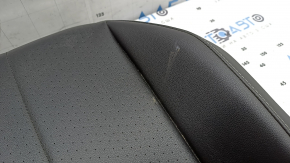 Driver's seat cushion upholstery for VW Tiguan 22-24, black leather, heated, perforated, ready to clean