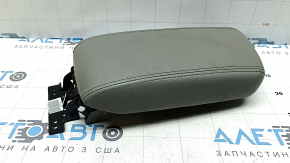 Armrest Kia Niro 17-22 HEV, PHEV light gray leather, blue stitching, dented, dry cleanable