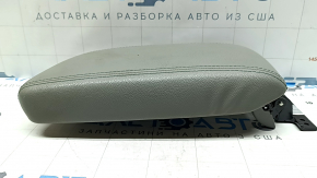 Armrest Kia Niro 17-22 HEV, PHEV light gray leather, blue stitching, dented, dry cleanable