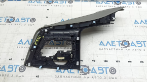 Kia Niro 17-19 HEV, PHEV center console trim, light gray, gloss black, for parking sensors button with park assist, without indicator, scratches, dents