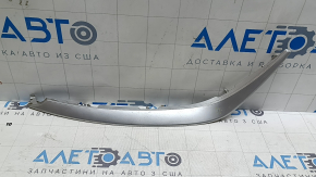 Right front bumper lower grille molding Kia Niro 17-19 HEV silver, without grille, sand, chipped