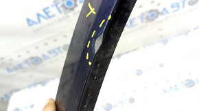 Front left fender arch trim Volvo XC90 16-26 HEV narrow uf03, blue, scratches, worn