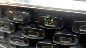 Radiator grille Kia Niro 17-19 HEV, PHEV frame black gloss, black gloss with chrome molding, chips, pokes, scratches, sand, broken fasteners