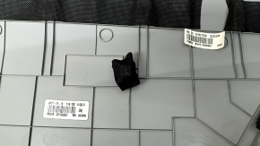 Door trim, rear right card, Kia Niro 17-22 HEV, PHEV, light gray, blue stitching, glossy black insert, without handle and control, leather armrest, scratches, dry-cleanable